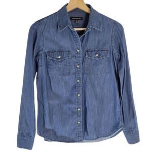 Banana Republic Blue Denim Button Down Shirt